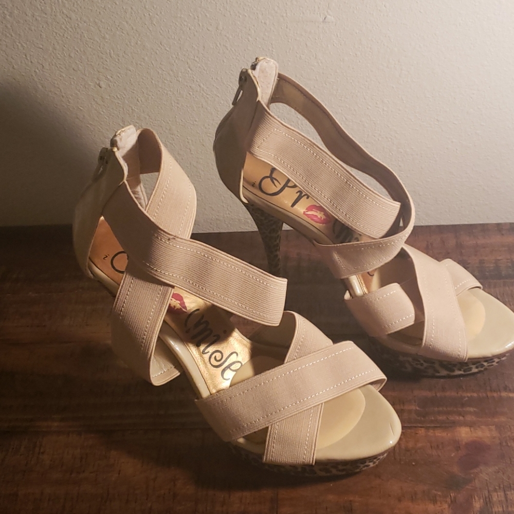 Promise safari heels.